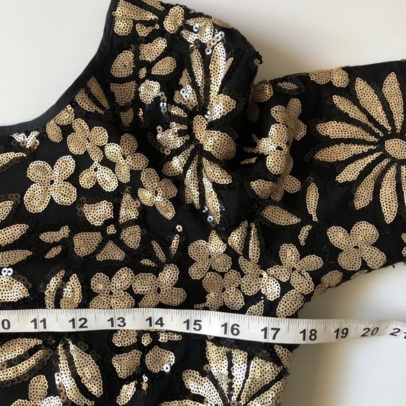 LOUCHE Gold Sequin Mini Dress - Picture 10 of 11